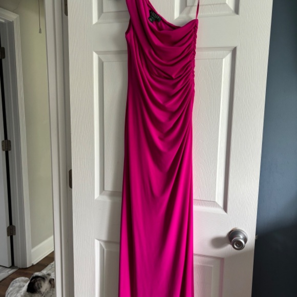 Hot Pink Evening Gown - Picture 2 of 4